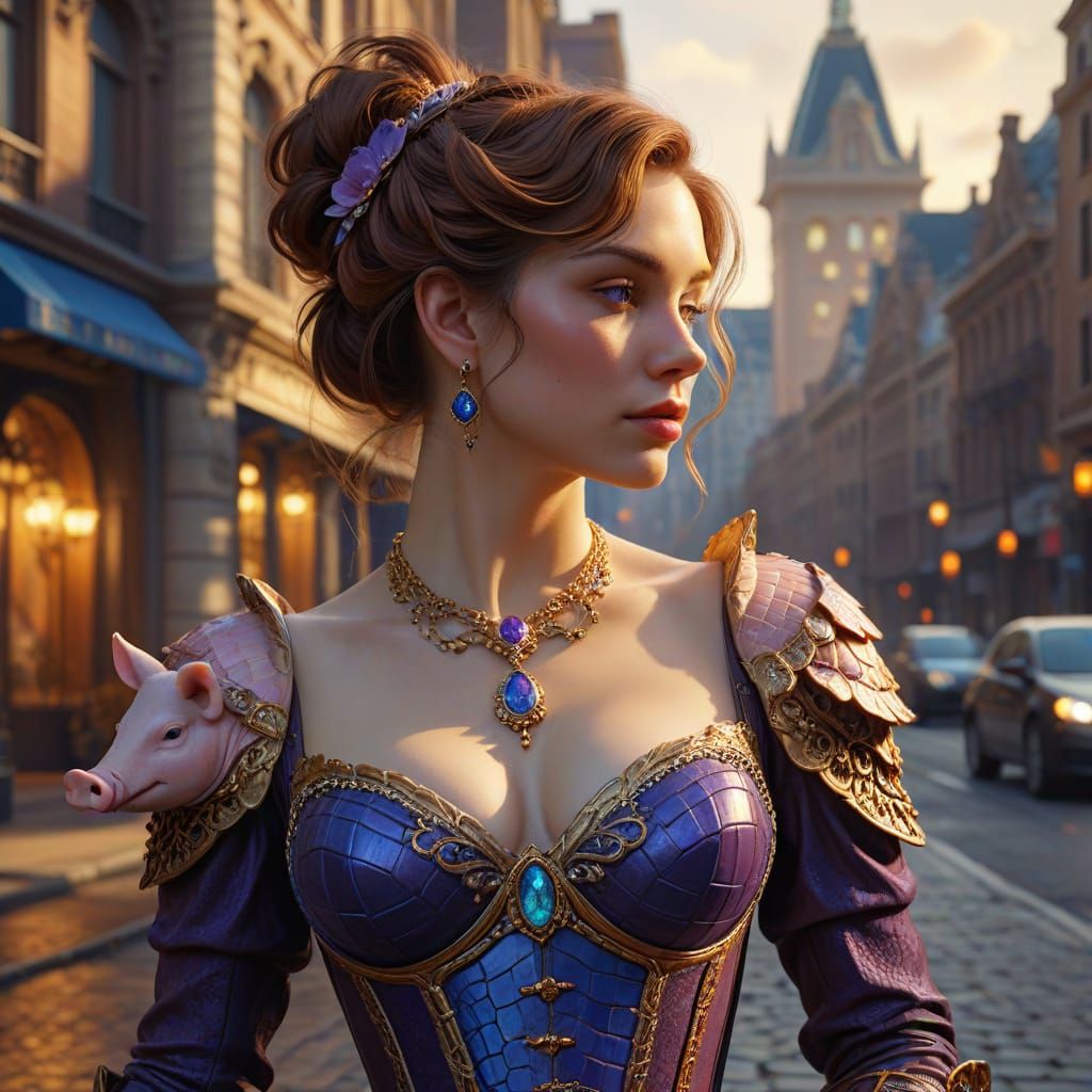 What the hail?? A pig epaulet?? What is up with that??  by @Georgie