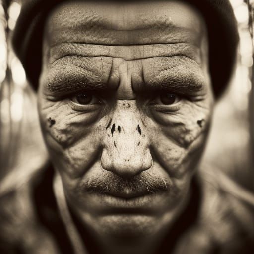 First Nation man in woods - AI Generated Artwork - NightCafe Creator