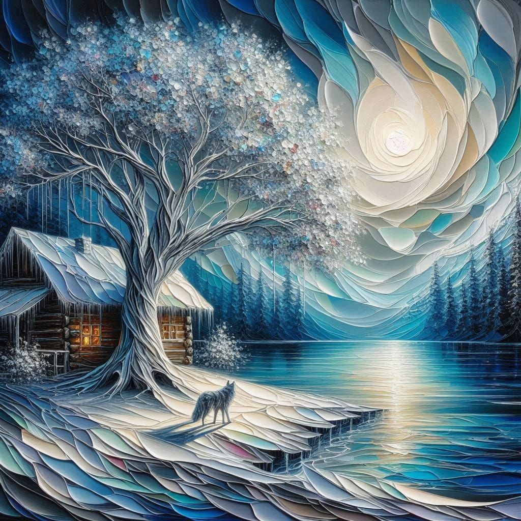 The frosty night  by @Brigitte 