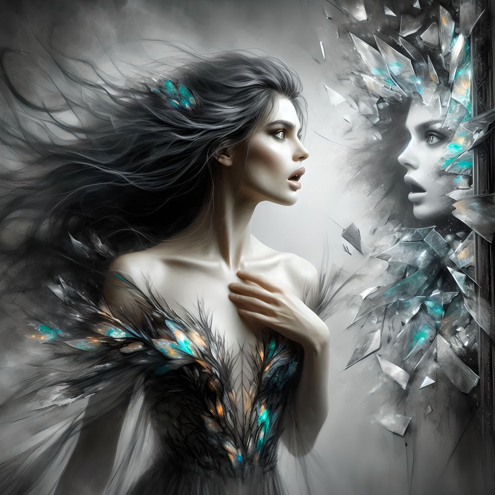 Broken Cursed Mirror