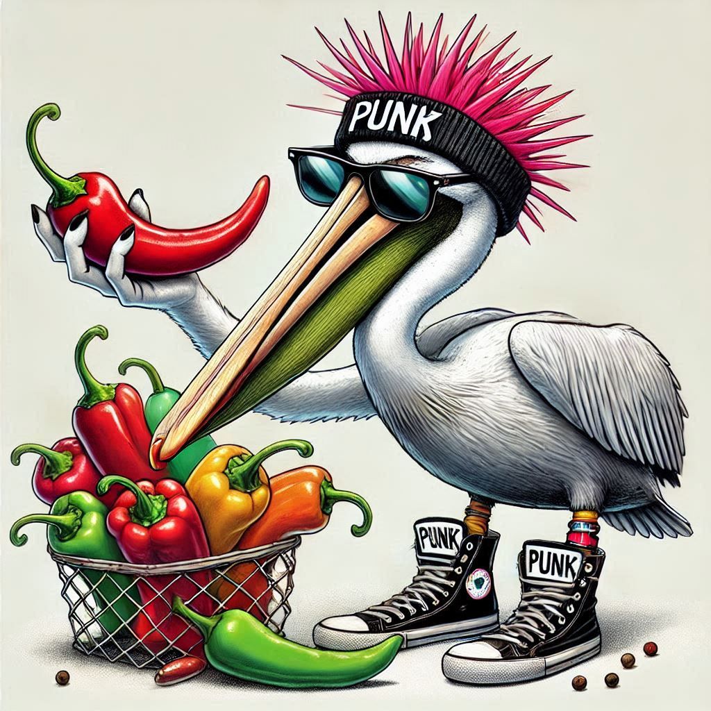 Punk Pelican Picks Peppers