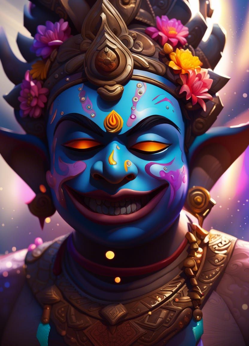 night view vamana Hyperrealistic, splash art, concept art, mid shot