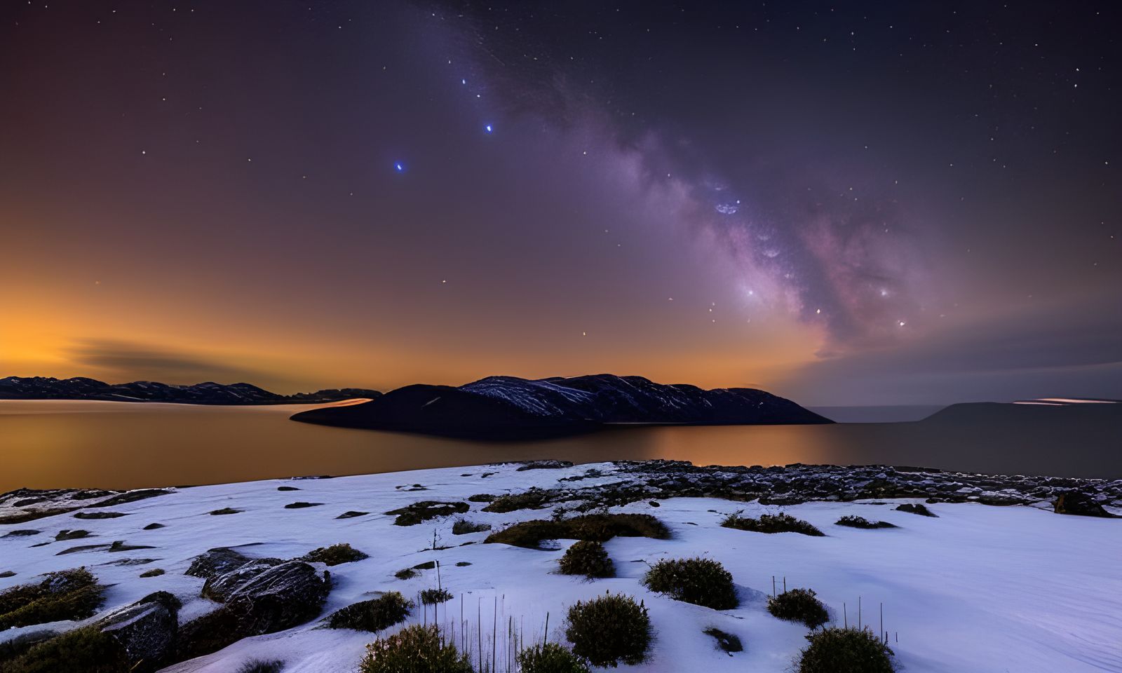 Night sky  by @Plommo