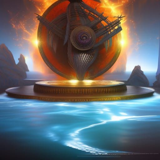 Futuristic statue meaning nothing