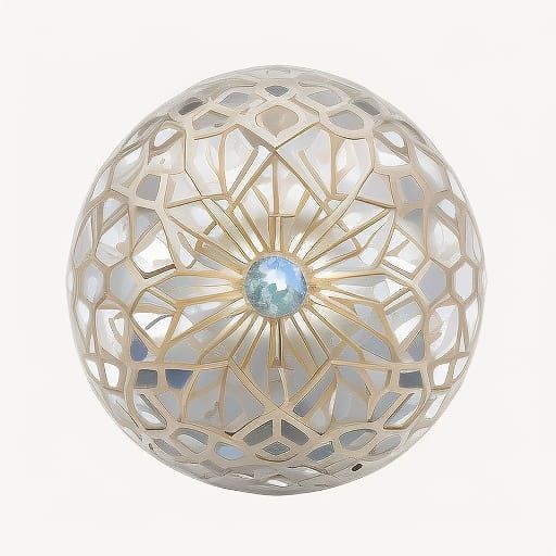 Holy silver crystal orb