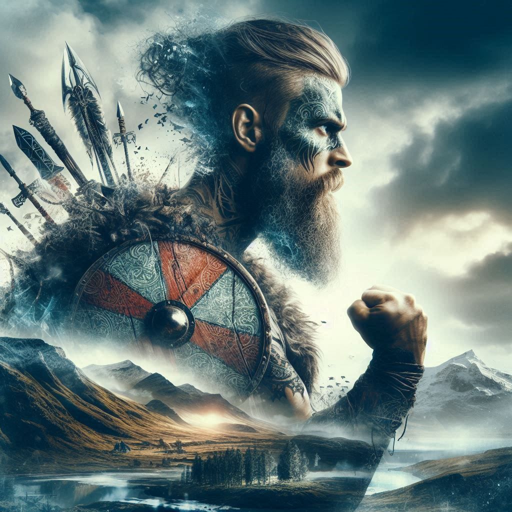 double exposure beautiful fantasy portrait landscape..