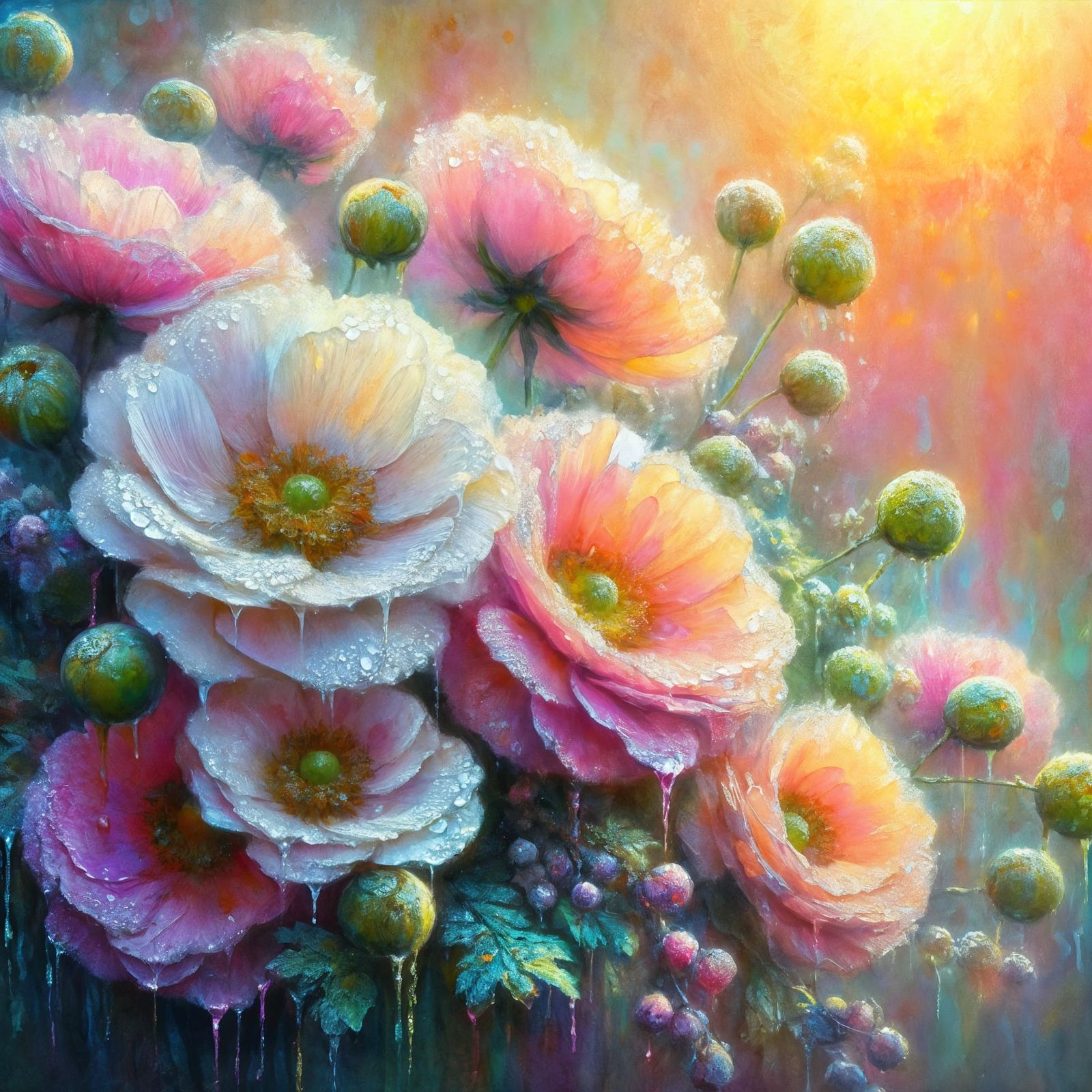 The wet flowers!  by @Vinod Molly Viswan