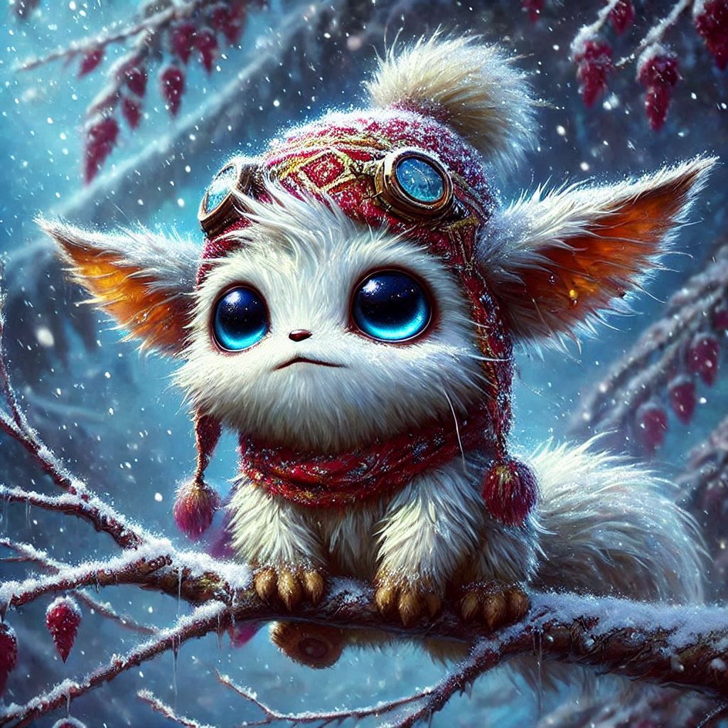 adorable fairy-tale fantasy creature portrait..