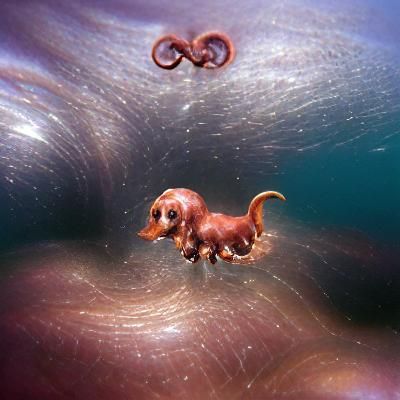 A dachshund puppy who is a octopuss