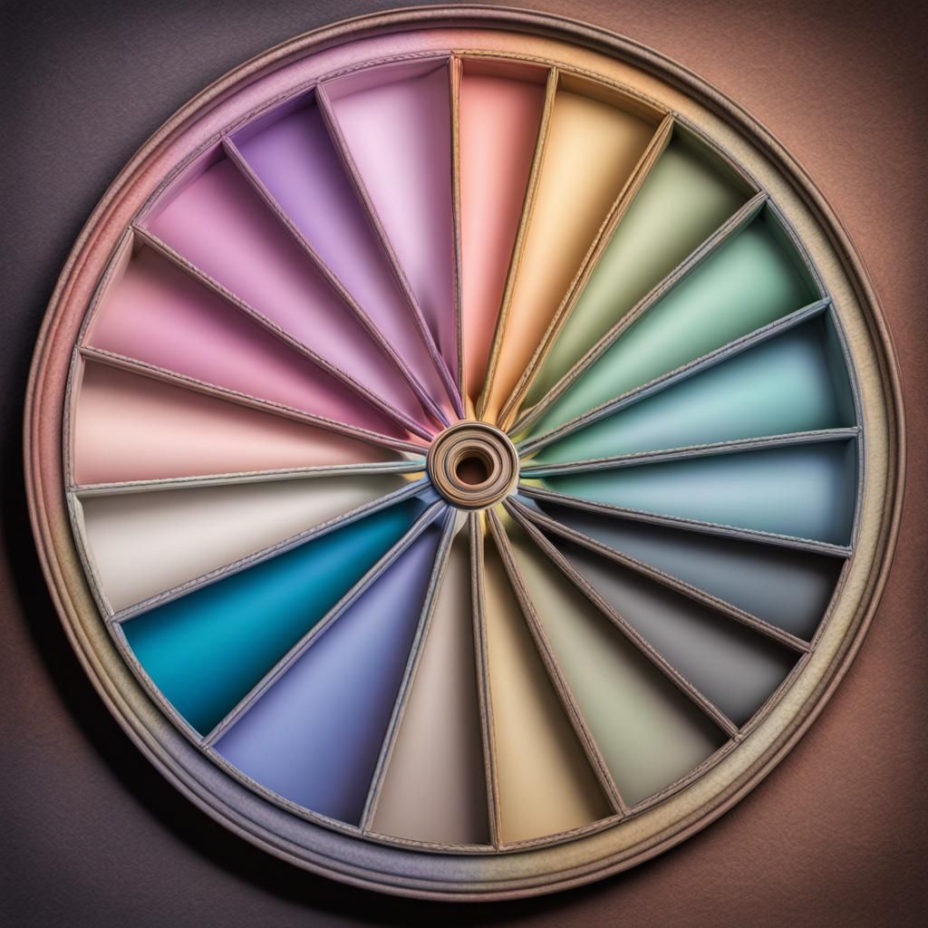Pastel color wheel AI Generated Artwork NightCafe Creator