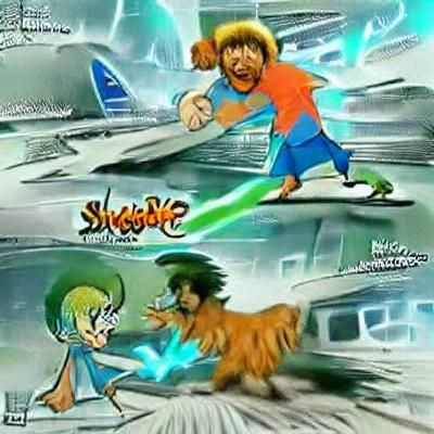 Shaggy vs Goku anime