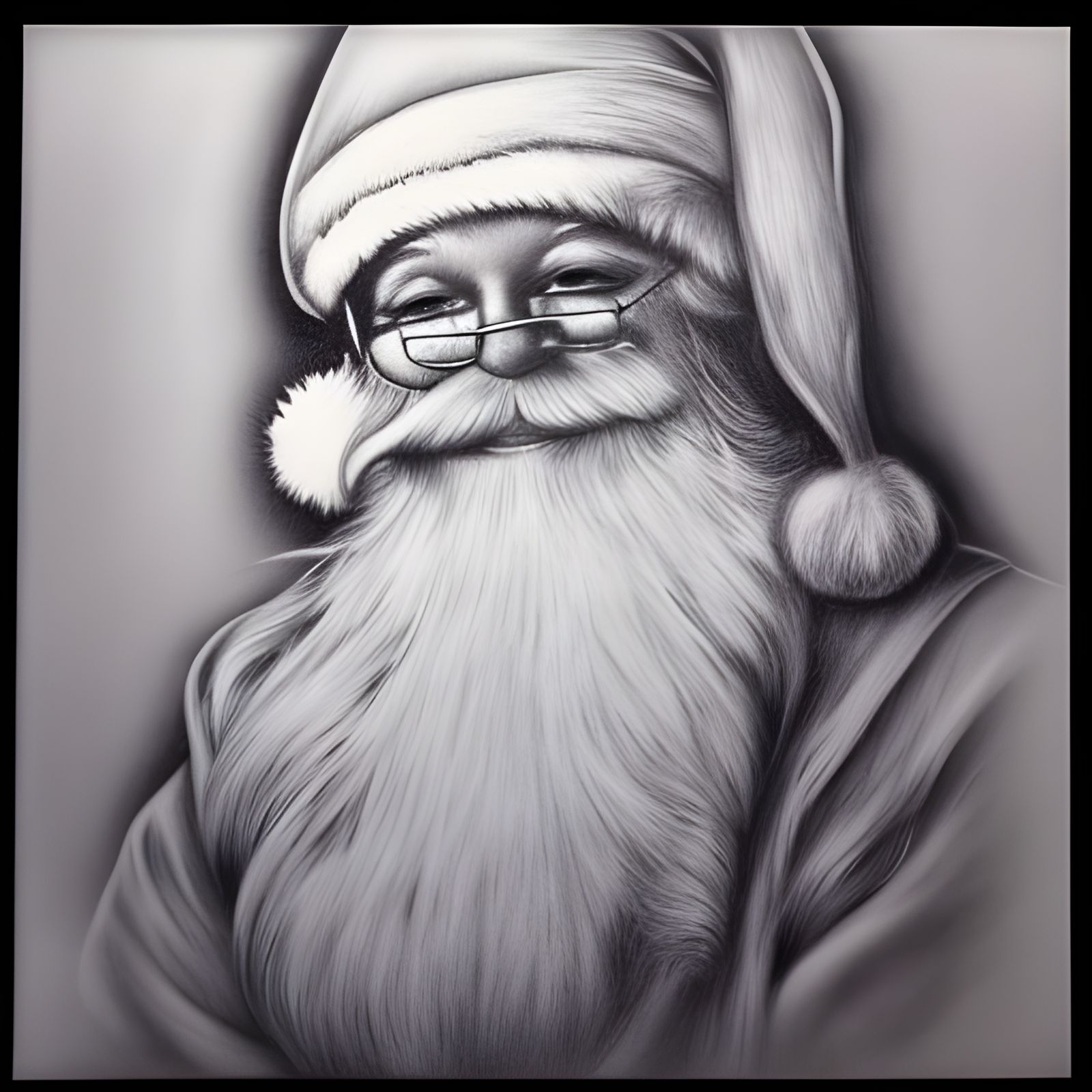 Image of Father Christmas for laser engraving
