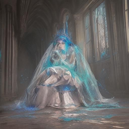 The ghost image resulting from the epic splatter art, alcoho...