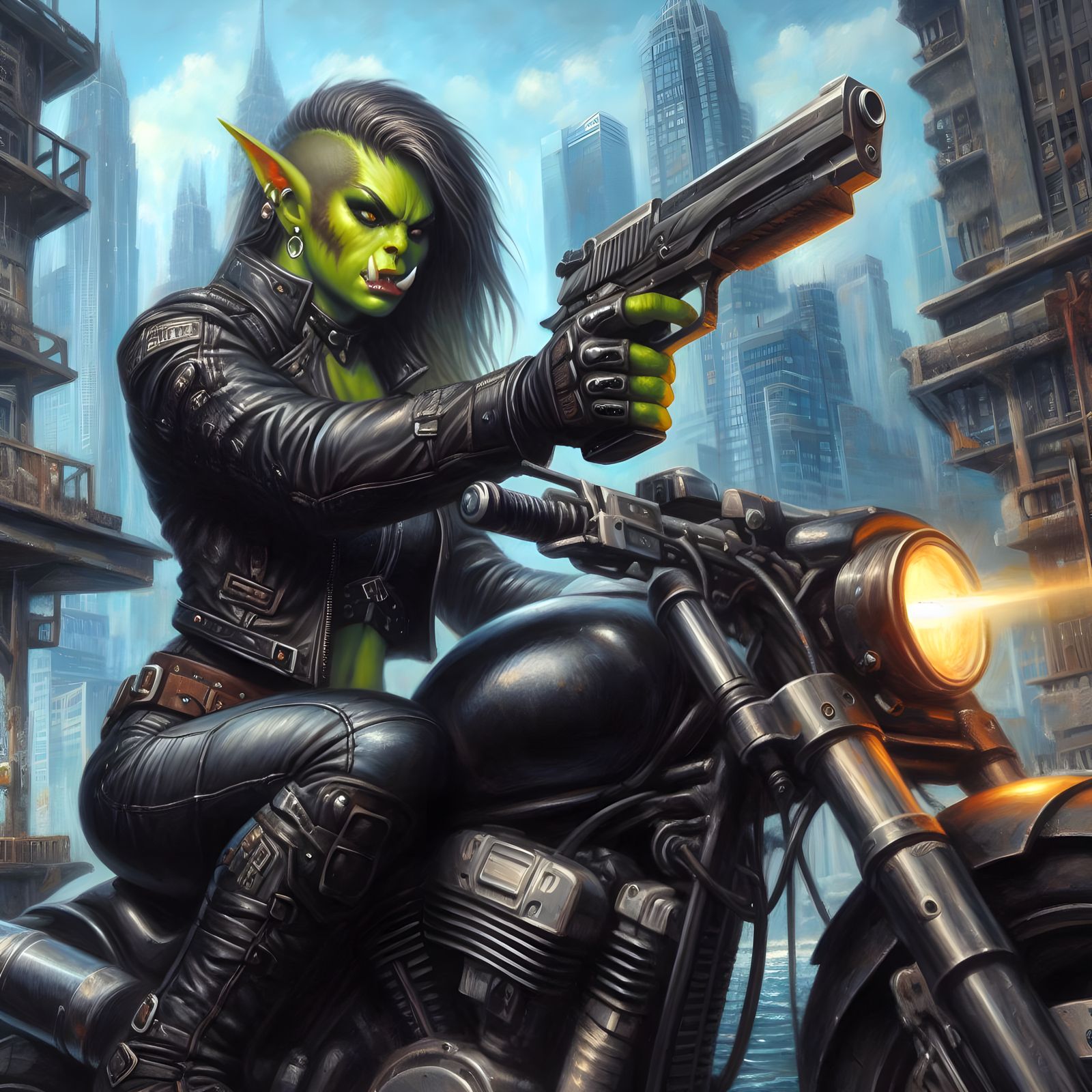 Orc Combat Biker #5