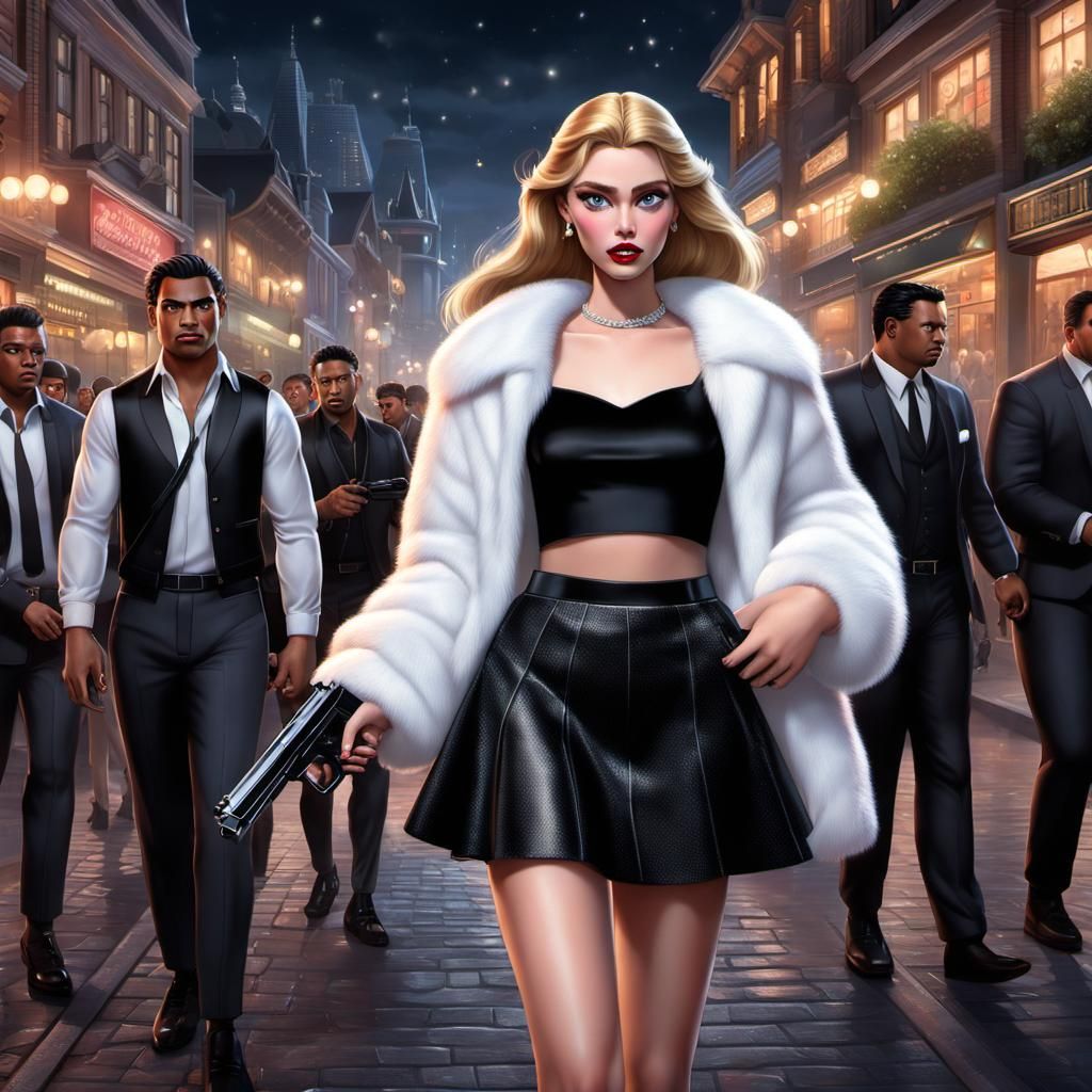 Mafia Donna Aurora - AI Generated Artwork - NightCafe Creator