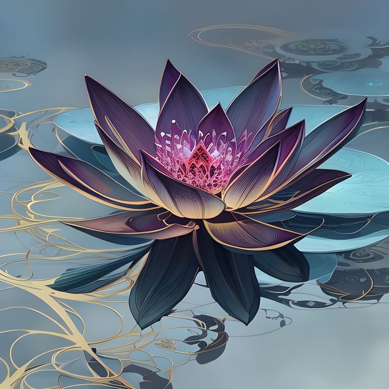 Purple lotus
