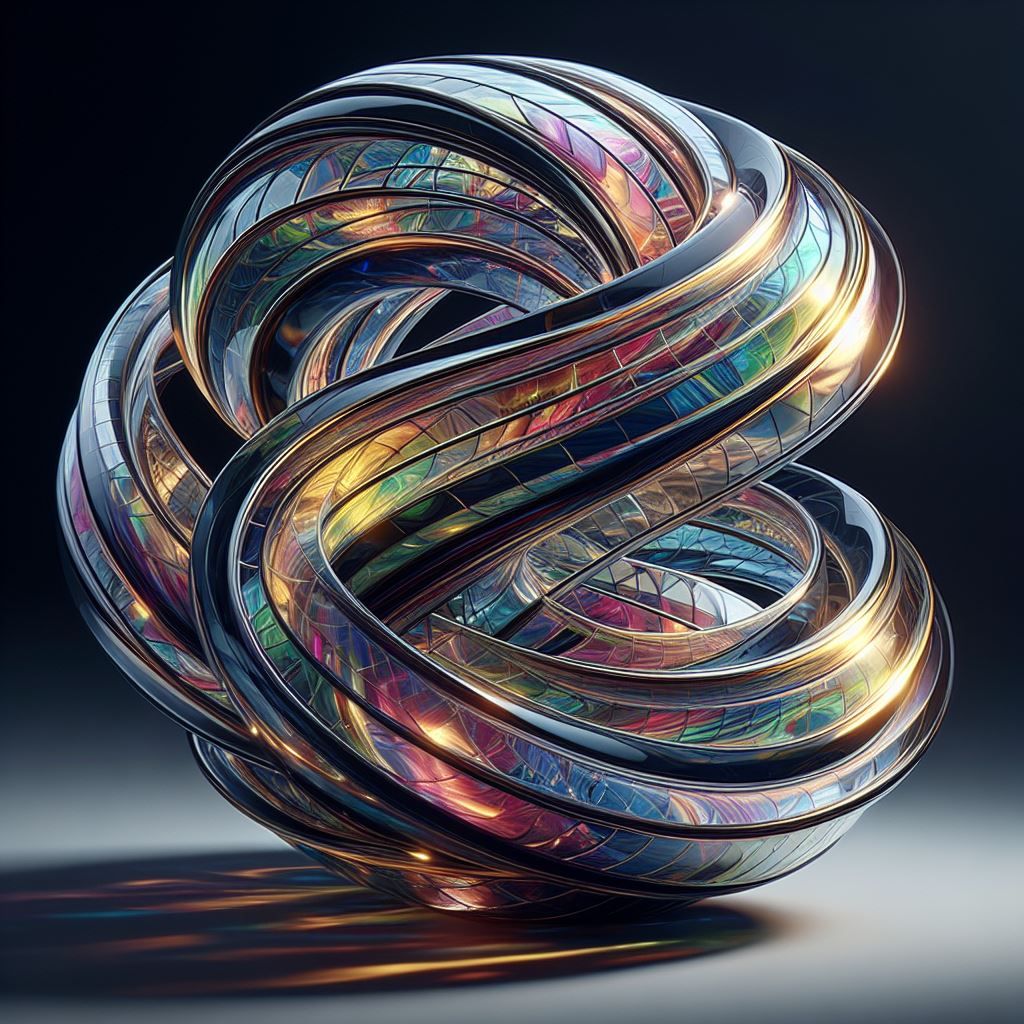 Holographic art fusion with Glass