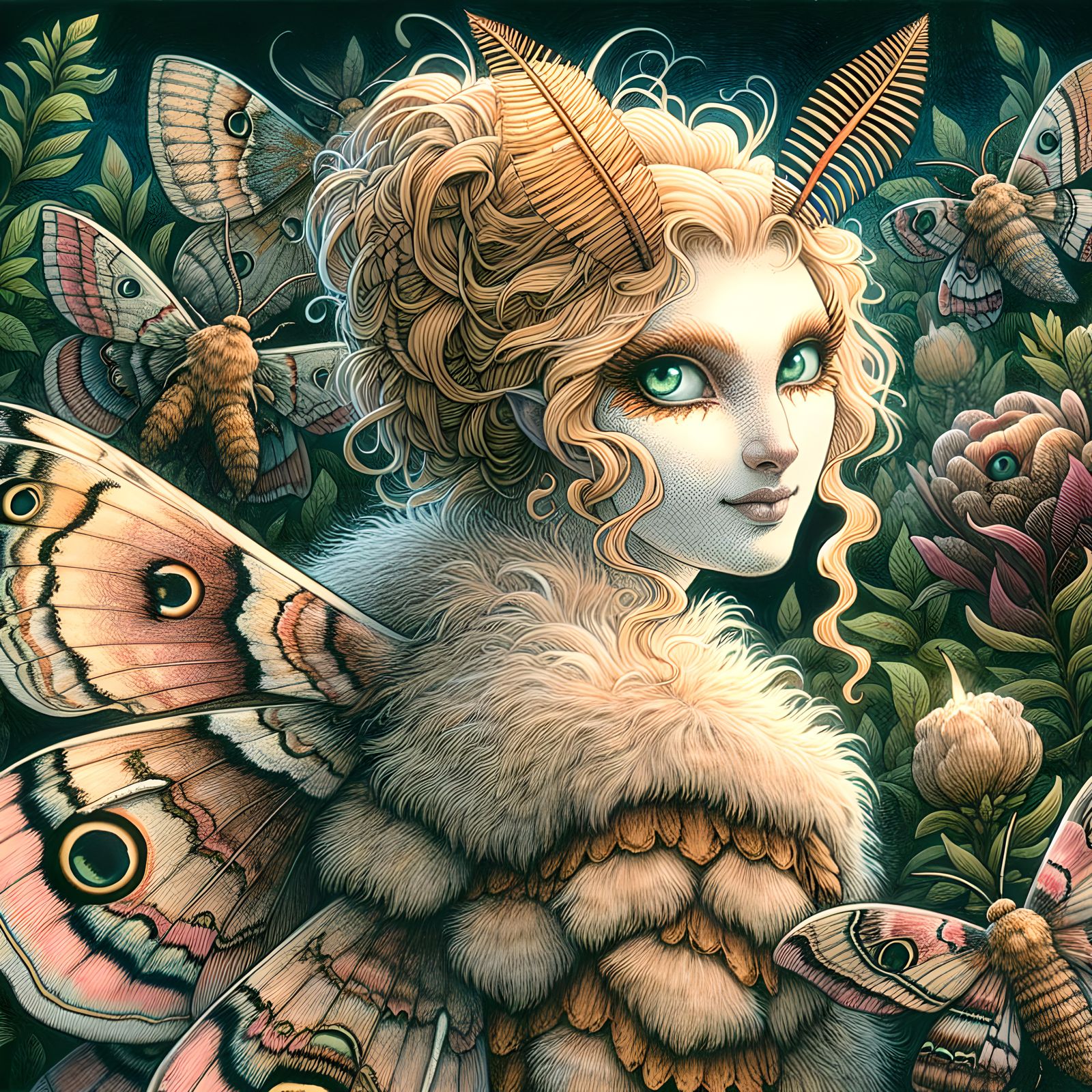Moth lady