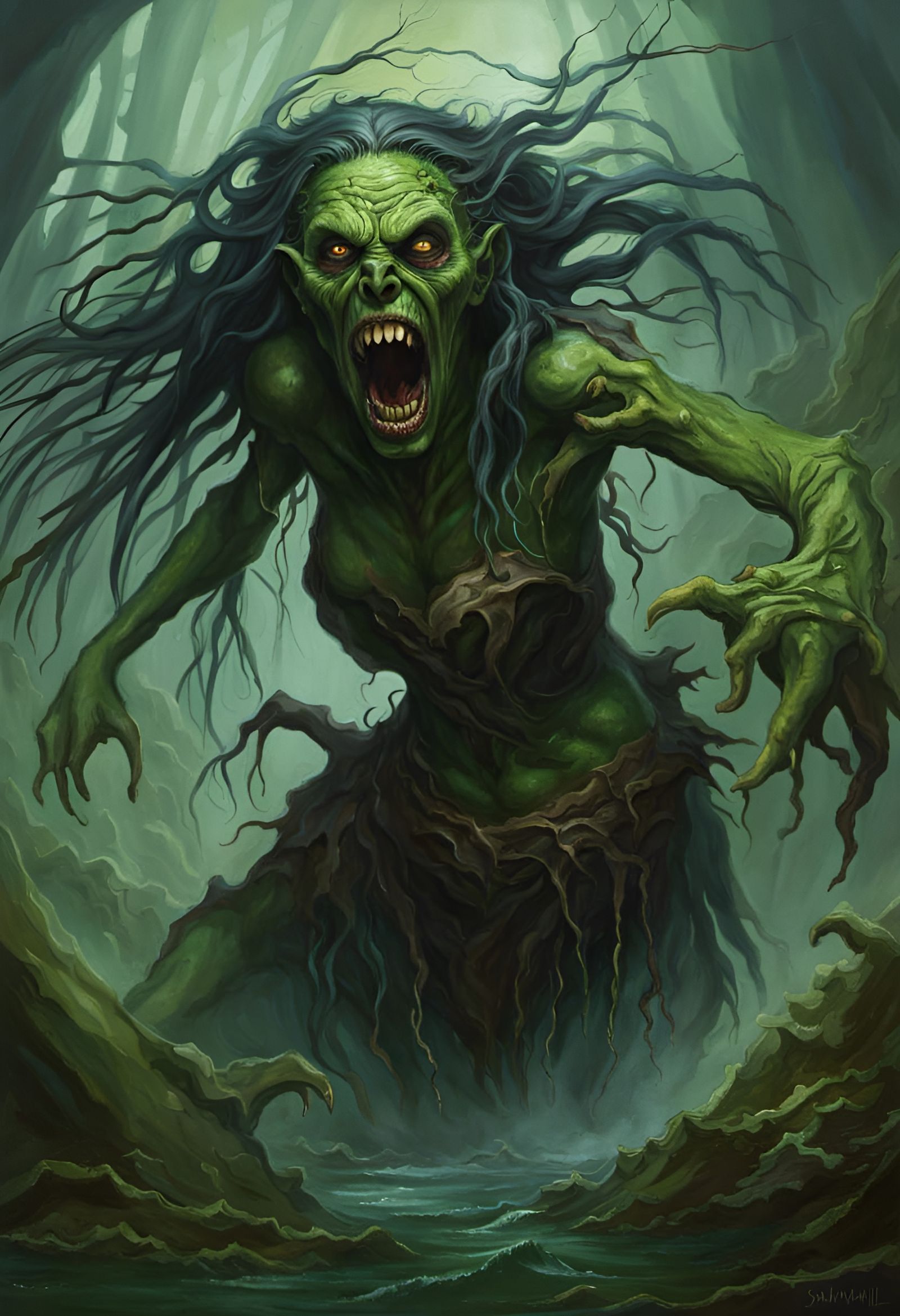 Green Hag - AI Generated Artwork - NightCafe Creator