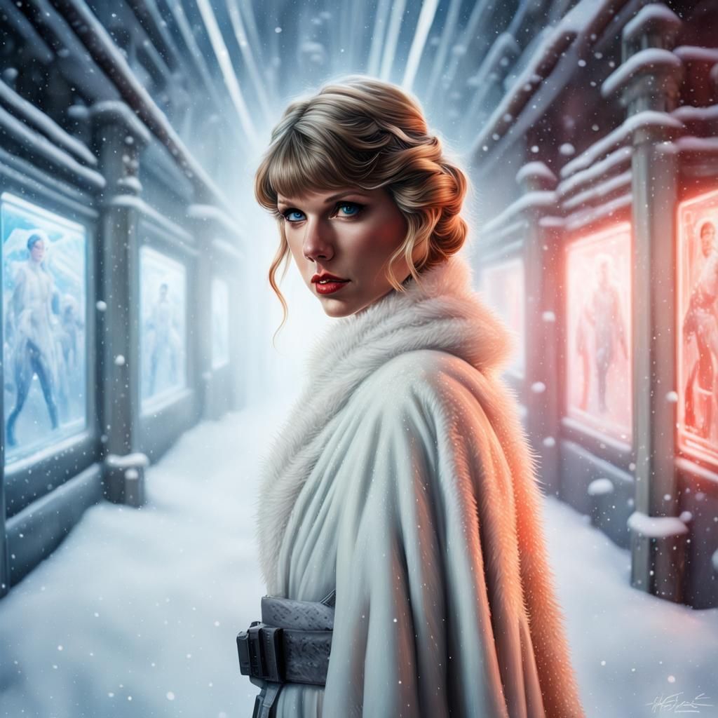 Taylor Swift as Princess Leia in Empire Strikes Back - AI Generated ...