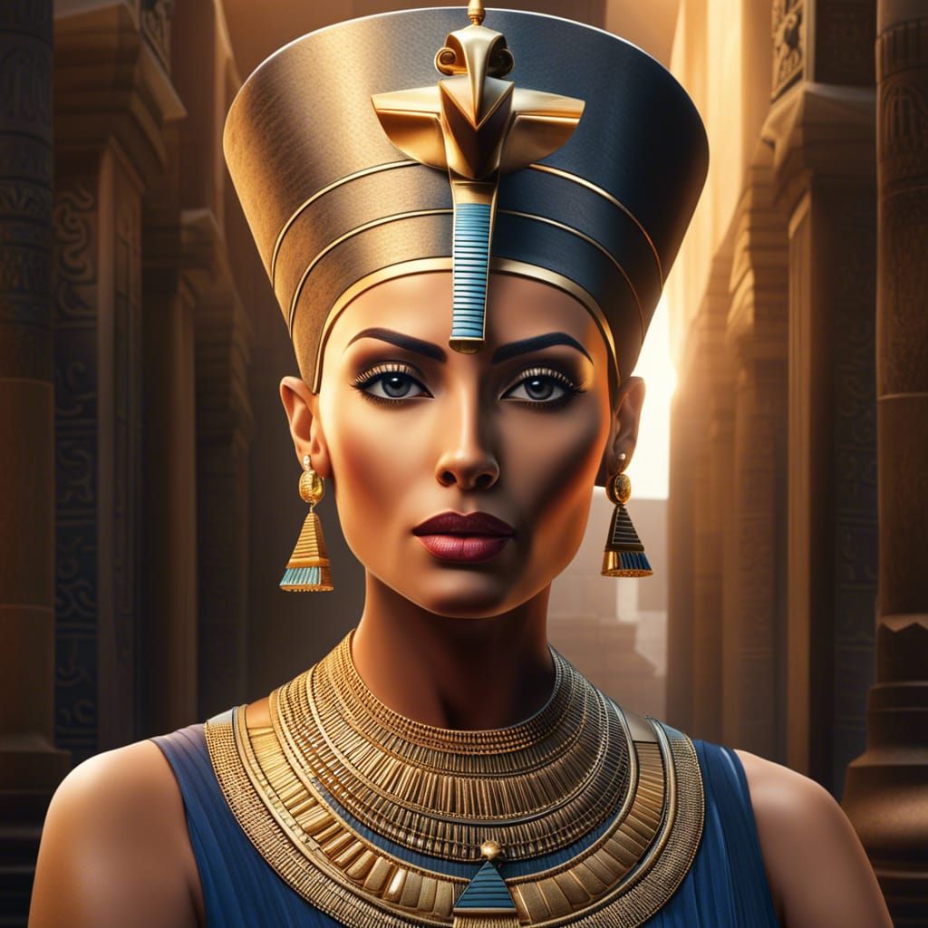 Egyptian Queen Nefertiti - AI Generated Artwork - NightCafe Creator