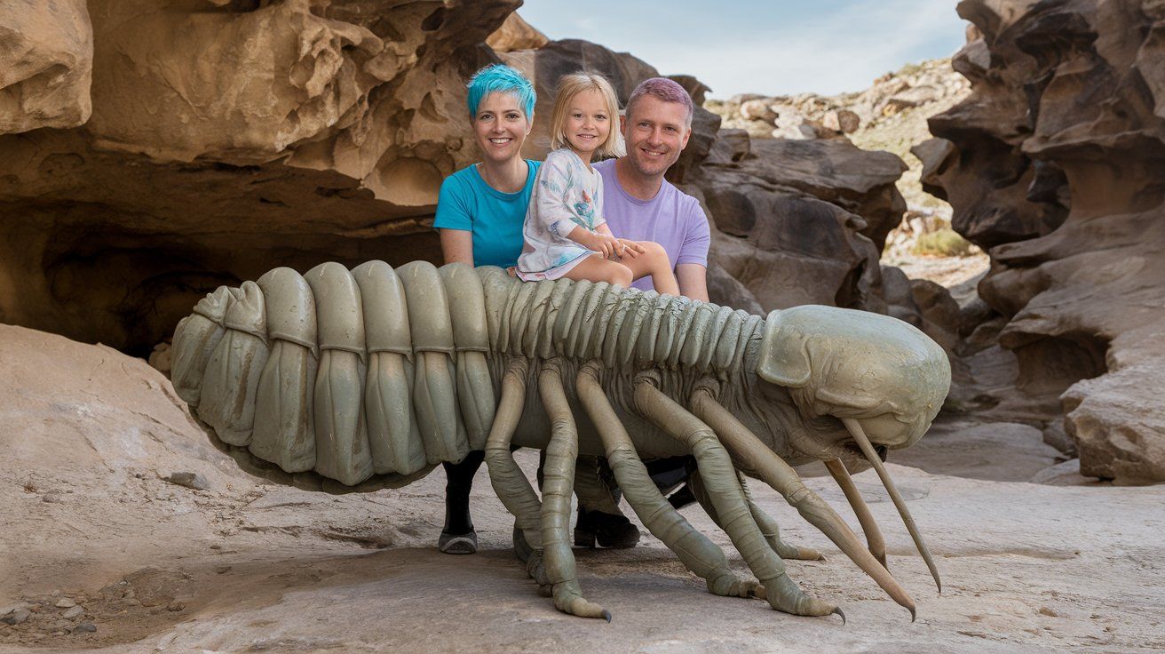 Riders on a trilobite