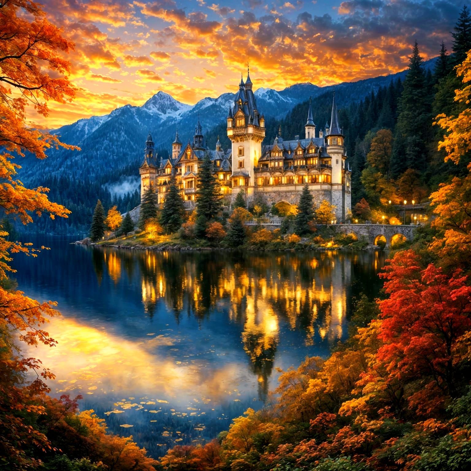 Autumn Castle  by @Aulruna