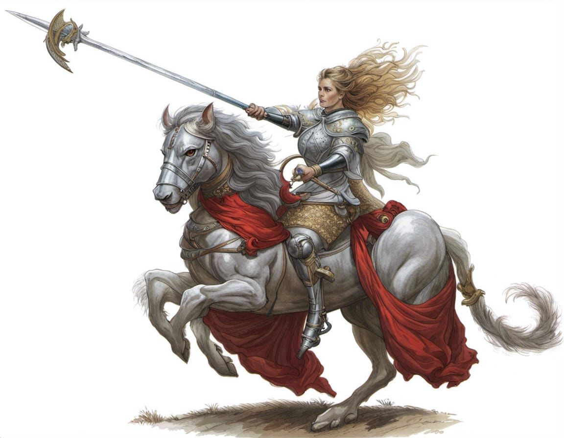 horror Gustave Doré Greg Rutkowski knight of theWhite Lion V...