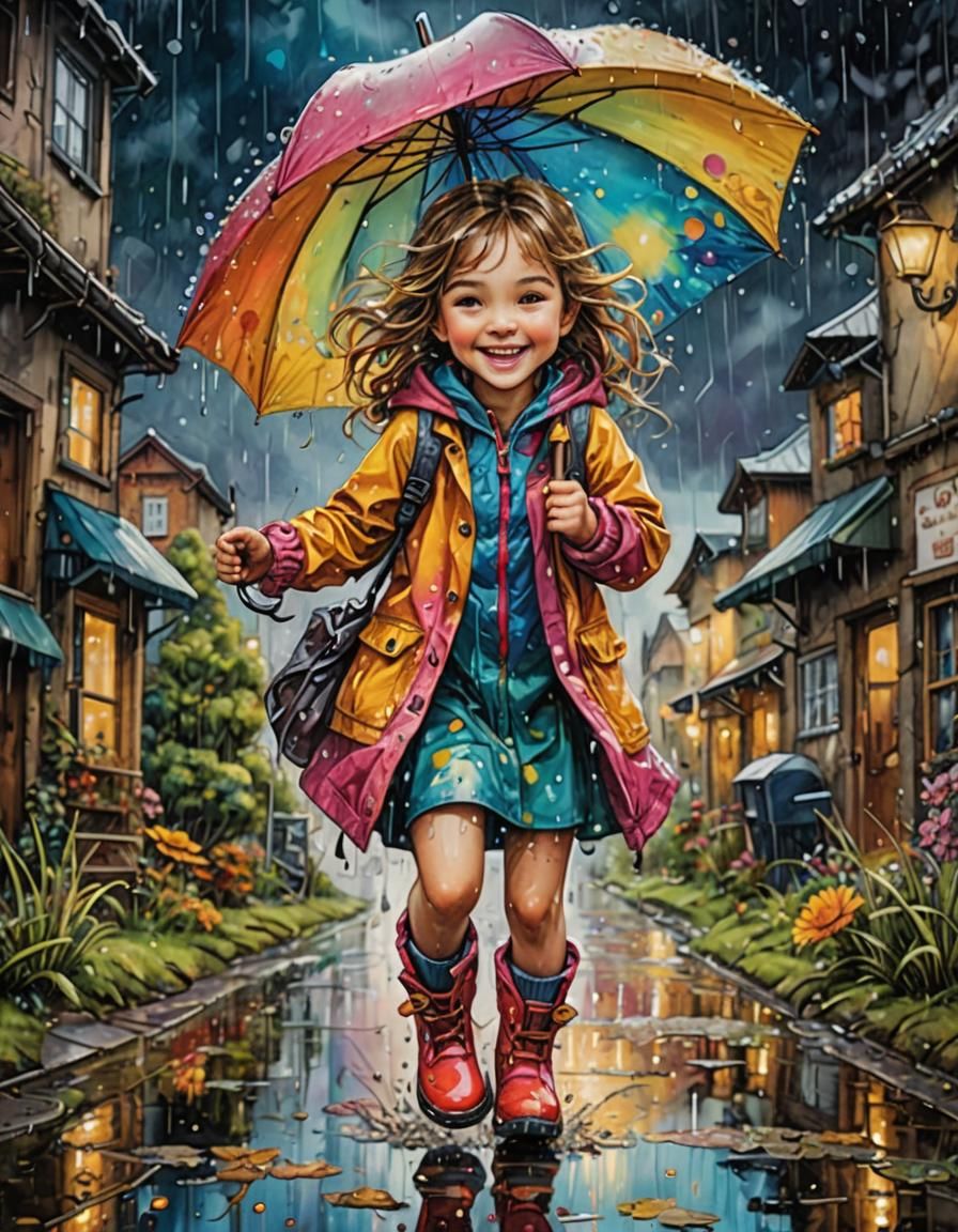 Enjoying a Rainy Day  by @NihilisticJawbreaker