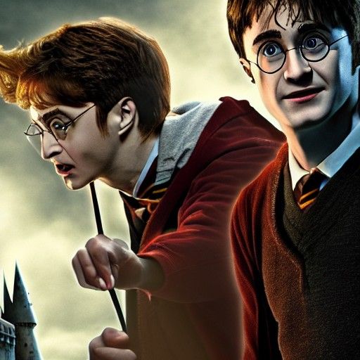 Harry Potter digital illustration 8K resolution 3D shading d...