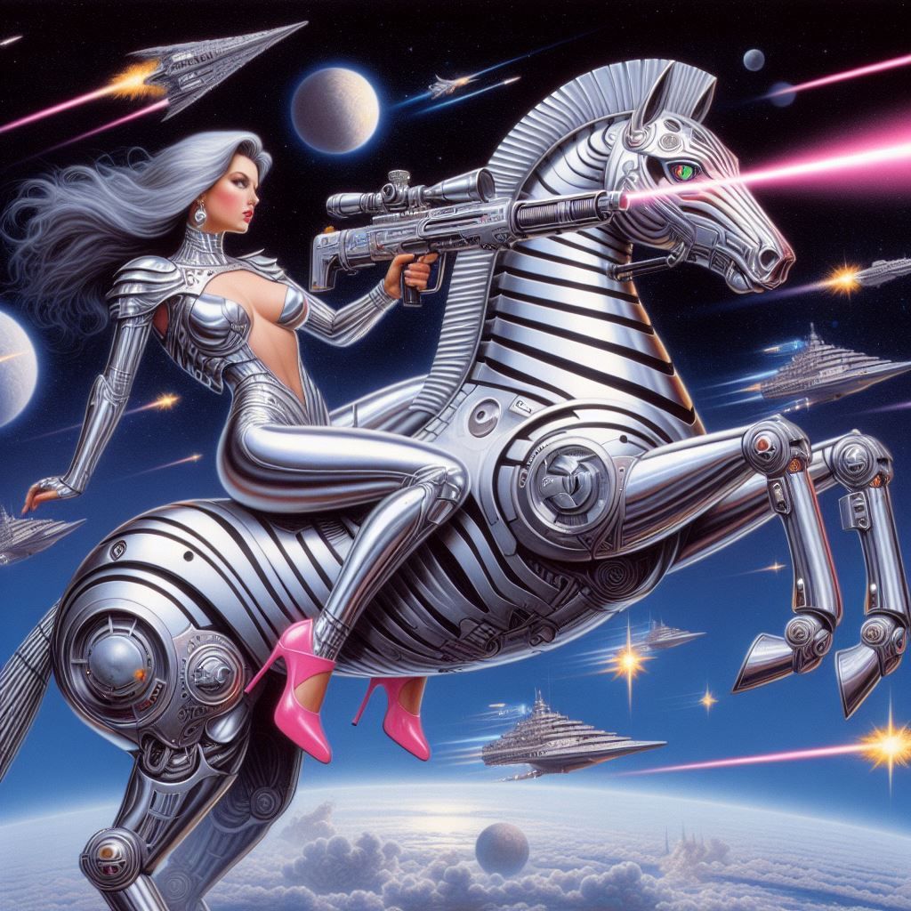 hajime sorayama retro 80s sci-fi futurism cyberpunk space si...