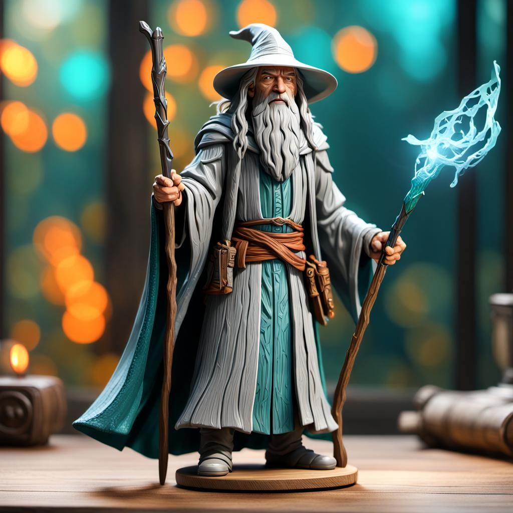 Action Figure - Gandalf the Gray  by @Avoxis