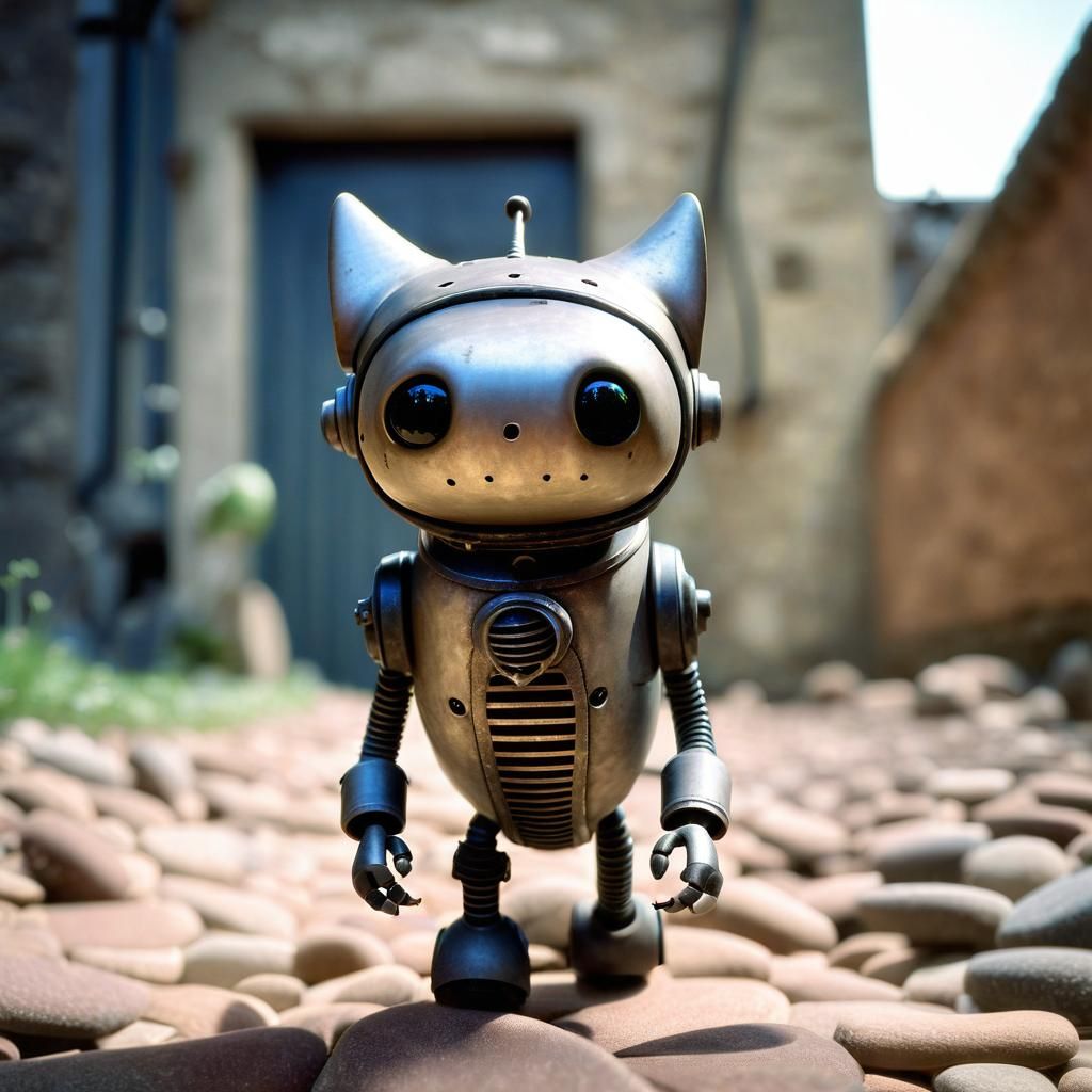 My little Robo-Cat... - AI Generated Artwork - NightCafe Creator