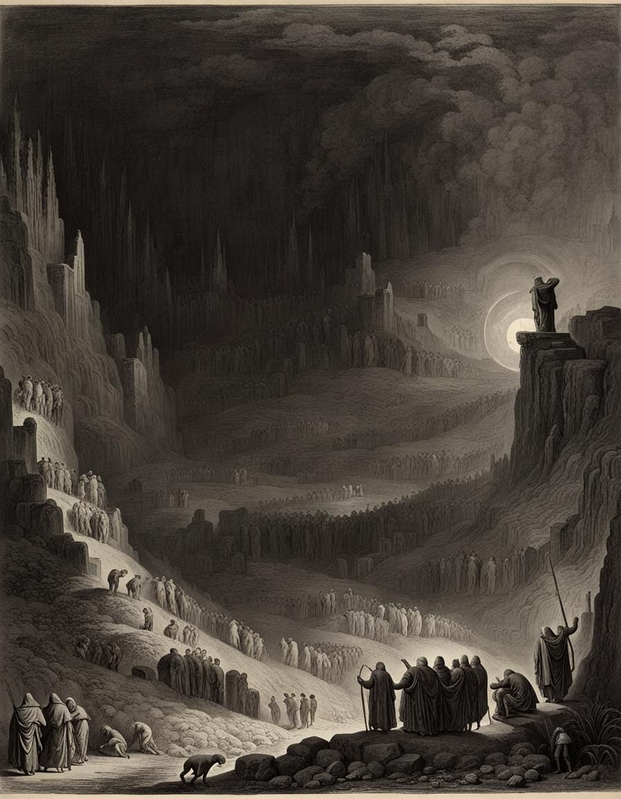 Gustave Doré’s 1850s illustrations for Dante’s Inferno - AI Generated ...