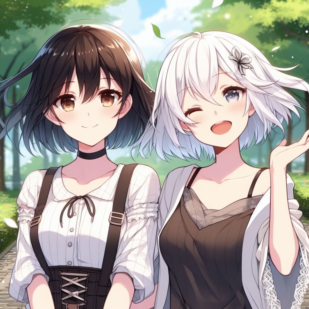 Moon and Ashe in the park