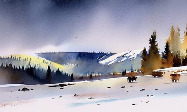 Yellowstone in winter