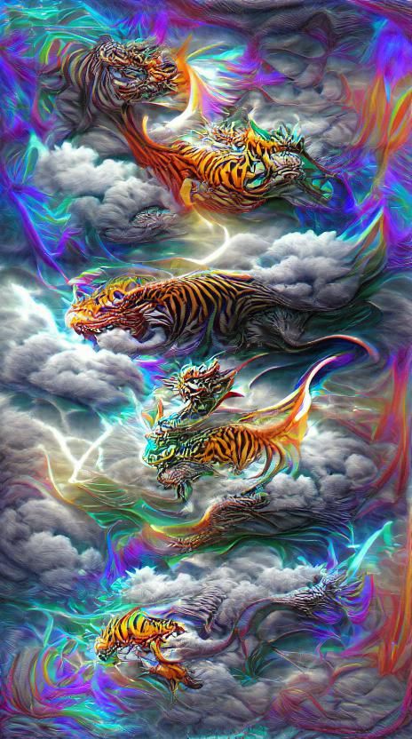 Fantasy Tiger 3D Art · Creative Fabrica