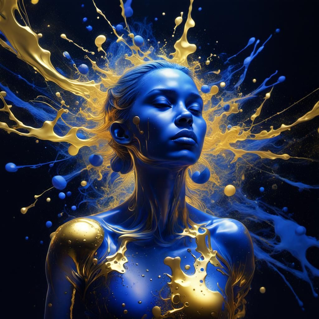 BLUE AND GOLD