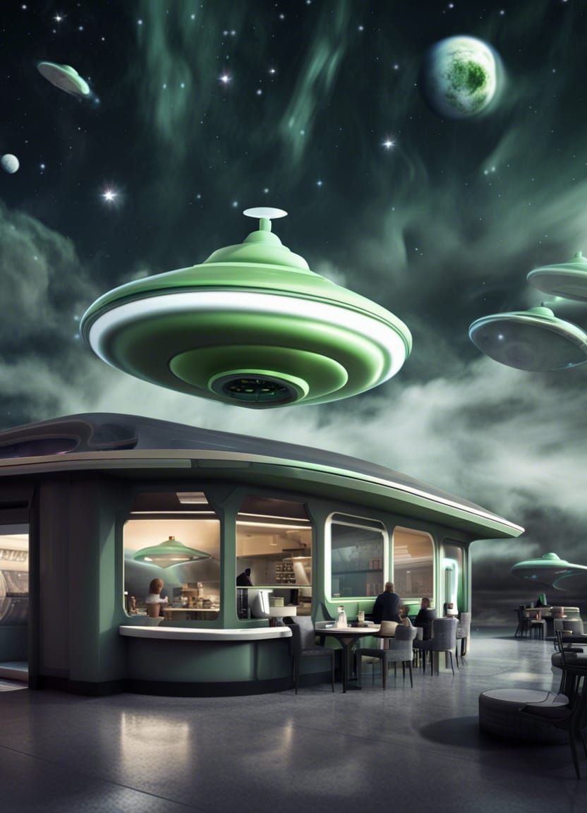 Cafe at the End of the Universe AI Generated Artwork NightCafe Creator