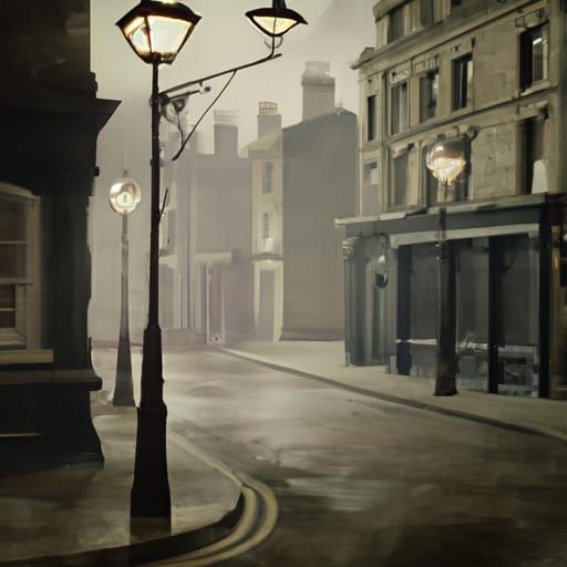 1880s misty London street - AI Generated Artwork - NightCafe Creator