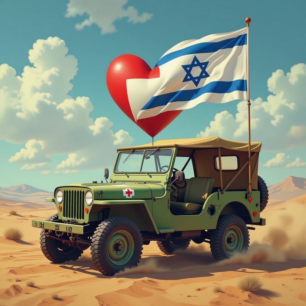 Heart of Israel Released by Red Cross Jeep