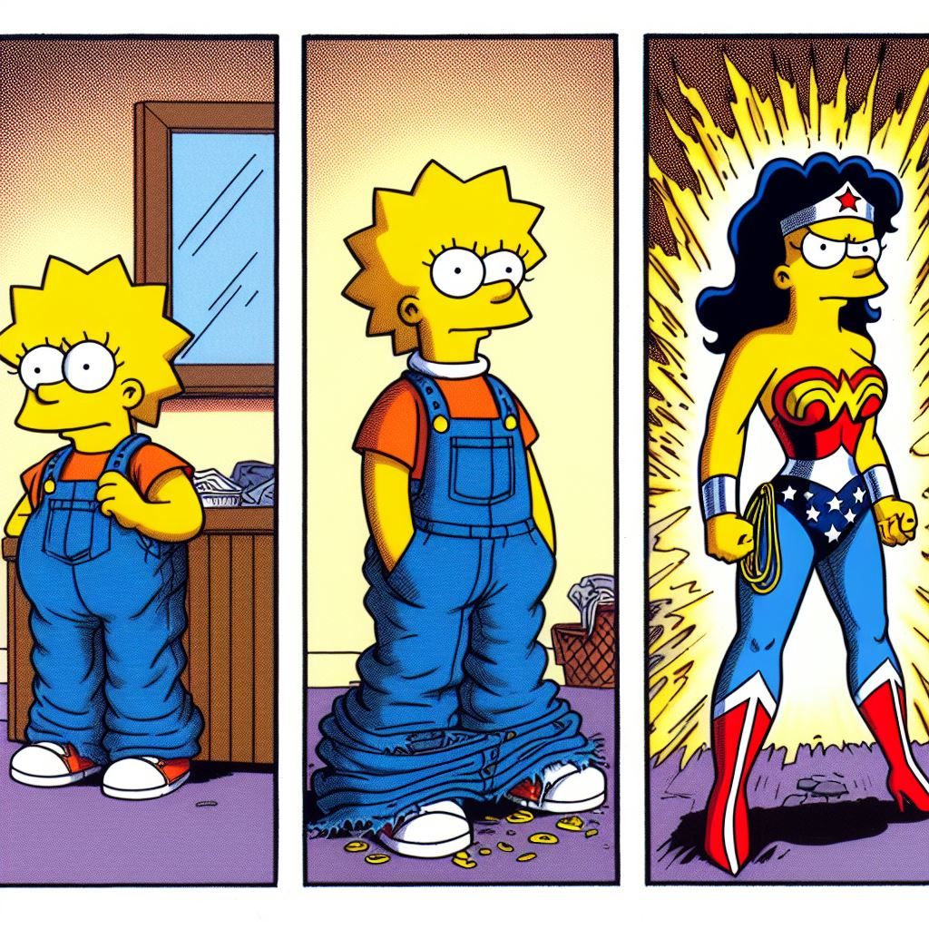 Lisa Simpson’s transformation, attempt