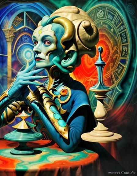 two blue jesters who lingers in the darkest mazes of GOD con...