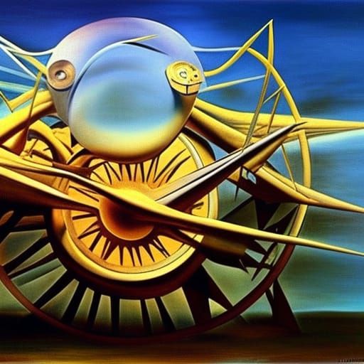 the wheels of time, Salvador Dali
