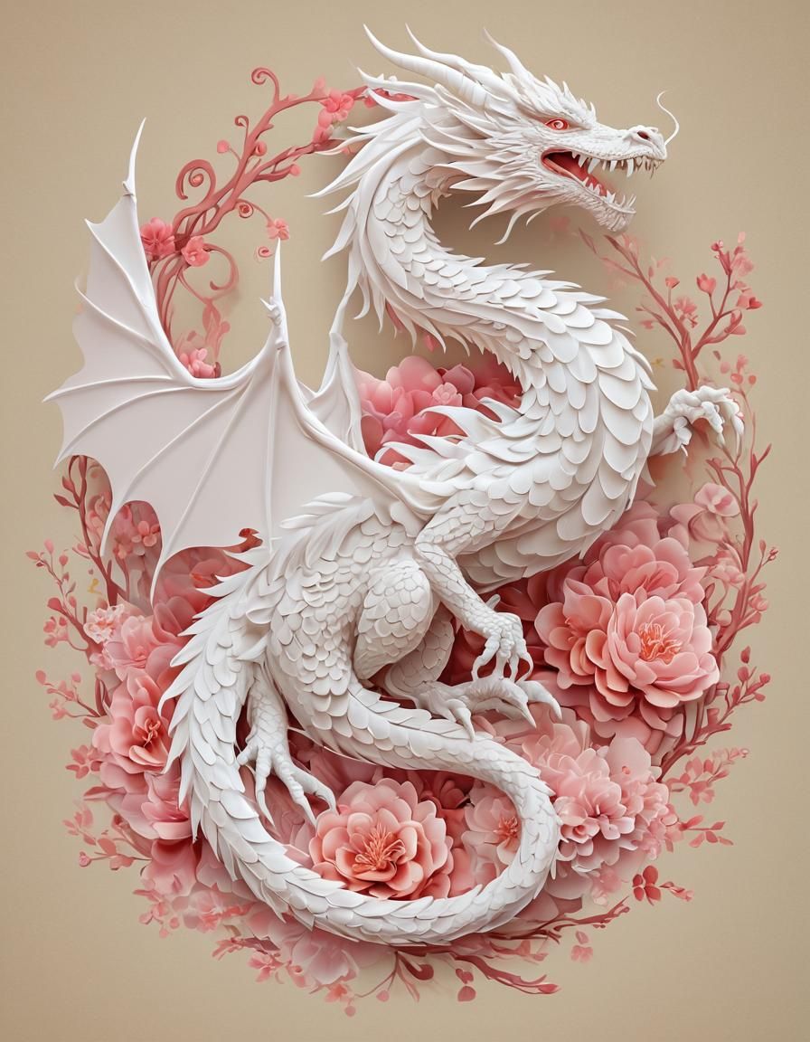 Kirigami Dragon