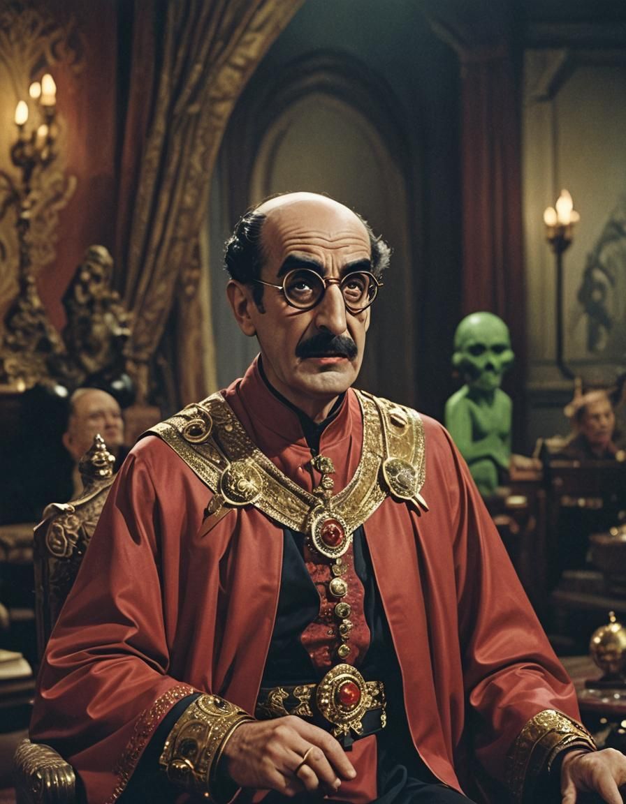 Groucho Marx as Ming the Merciless - AI Generated Artwork - NightCafe ...