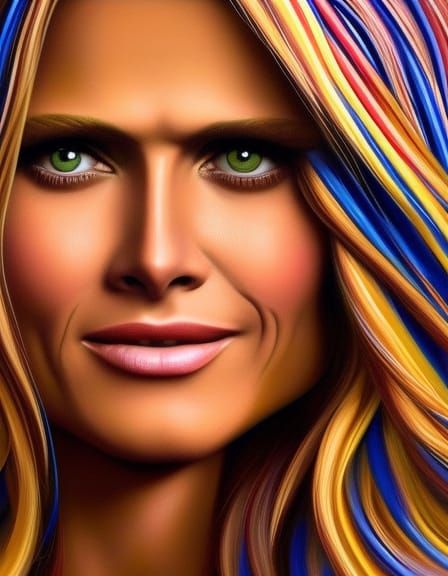 Heidi Klum Ai Generated Artwork Nightcafe Creator