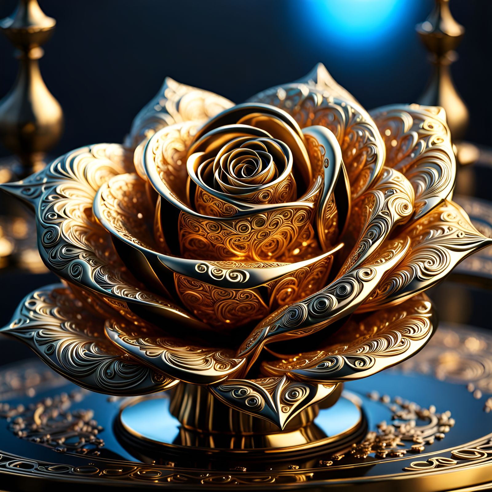 Gold rose  by @DeeB