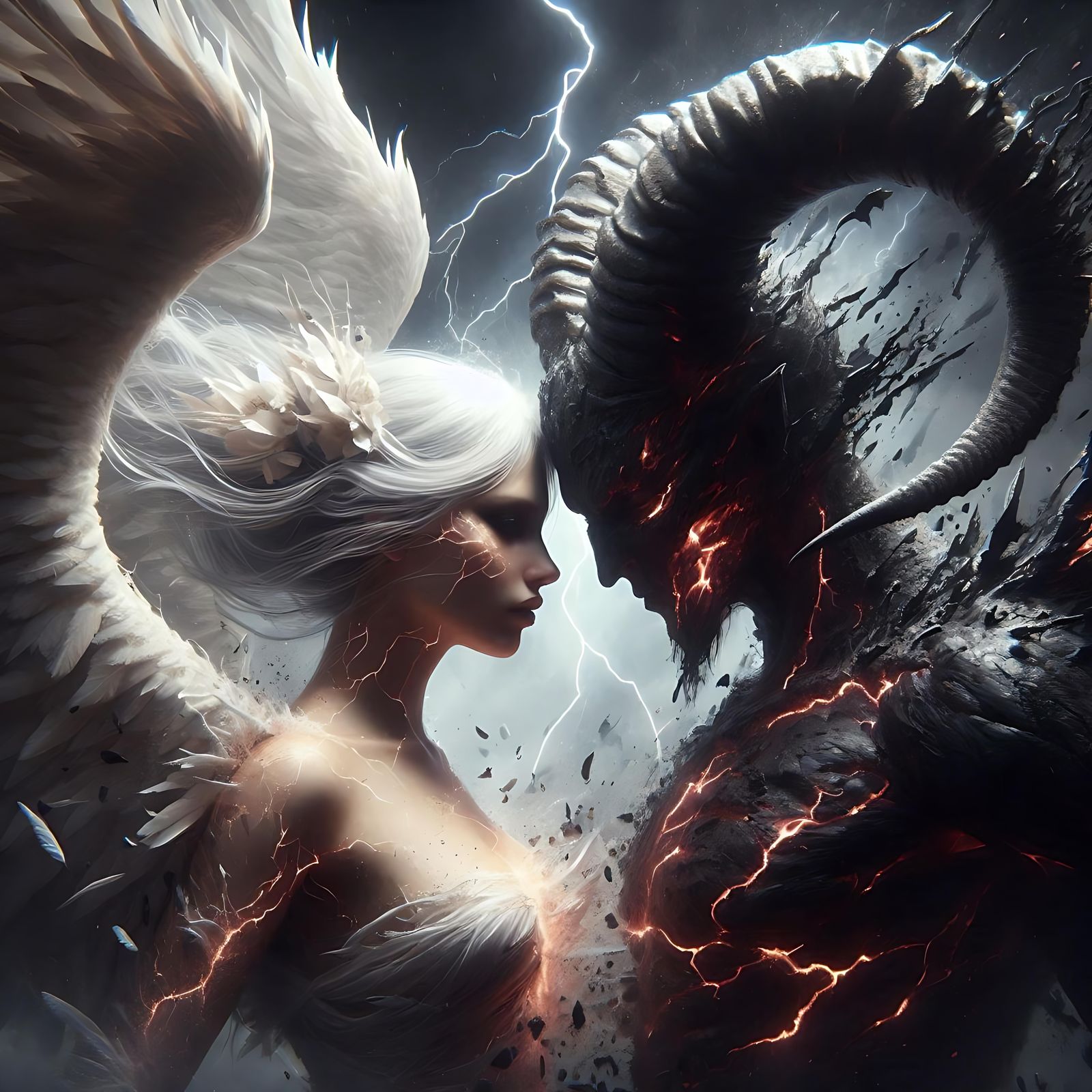 The eternal battle between good and evil ....