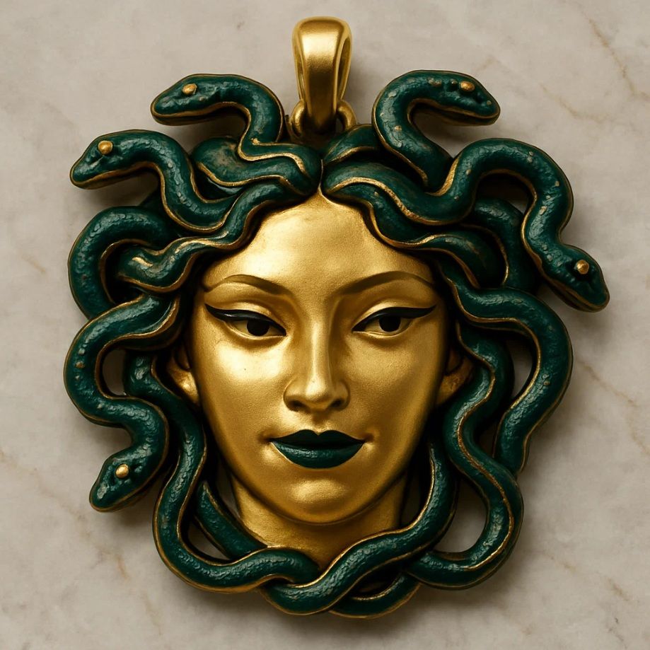 Gorgoneion Pendant v3